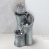 Water Feature Indoor Outdoor LED Fountain Waterfall Garden Decor (Ball on Top)
