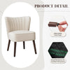 Modern Velvet Armless Accent Chair w/Adjustable Feet & Solid Wood Legs