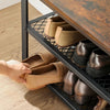 Shoe Bench Shoe Rack 2 Shelves Shoe Organiser Entryway Steel Structure Storage