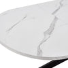 Dusk Brooke Stone & Black Oval Extendable 4-8 Seater Dining Table RRP £599