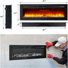 Electric Fireplace 183cm Freestanding/Wall Mounted/Recessed with Flame Effect