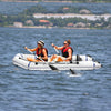 10FT Thick PVC Inflatable Dinghy Tender Boat Heavy Duty Rafting Fishing Boat