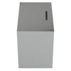 Galvanised Metal Rectangle Animal Food Feeding Bin Trough Tub Storage Container