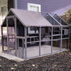 Cat House Large Enclosure Cat Run Wooden Catio Outdoor Kitty House with Bridges