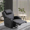 Faux Leather Electric 8-Point Vibration Massage Recliner Sofa Chair with Remote