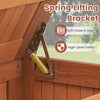 190L Wood Deck Box Outdoor Container Chest