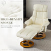 Recliner Armchair With Footstool High Back Heat And Massage Ergonomic Sofa Chair