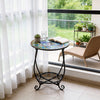 Small Garden Mosaic Butterfly Drinks Side Table Bistro Dining Outdoor Patio Home