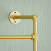 Heavy Duty Gold Industrial Pipe Clothing Rack Wall Open Wardrobe Tier Shoe Rack