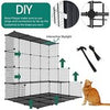 YITAHOME Large Cat Cage with Storage Cube, DIY Indoor Catio Enclosure Metal