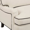 Dusk Hampshire Cream Linen & Black 3 Seater Sofa RRP £999