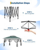 4x4M Pop Up Garden Gazebo Outdoor Party Tent Canopy With Sides Heavy Duty