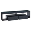 TV Stand Cabinet With LED Lights Up to 80in TV, TV Unit with Shelves and Drawers