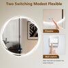 With 3 Mode Lights LED Bathroom Mirror Demister Illuminate Touch Sensor Anti-fog