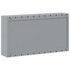 Wall Tool Cabinet 100x20x55 cm Black Steel Garage Workshop Storage
