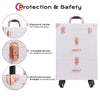 Professional Makeup Case Trolley Large Storage Cosmetic Vanity Trolley on Wheels