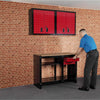 Hilka 3pc Garage Storage Workshop Tools Organiser Cabinets