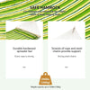 Hammock Hanging Double Cotton Design Swing Bed Portable w/ Pillow Green Striped