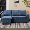 Reversible Sleeper Sectional Sofa Bed with Storage Pull-Out L Shape Chaise Couch