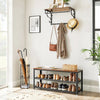 Shoe Bench Shoe Rack 2 Shelves Shoe Organiser Entryway Steel Structure Storage