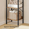 5 Tier Corner Shelves Rustic Bookshelf Storage Display Shelf Units Freesta