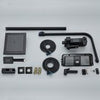 Exposed Shower Taps Mixer Valve Black Bathroom Square Twin Head Bar Shower Set