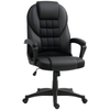 Executive Office Chair High Back Computer Chair with Armrests Black