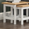 Nest of 2 Tables Side End Square Modern Table Set Living Room Display