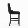 Luxury Grey/BEIGE/BLACK Velvet Bar Stools Kitchen Breakfast Barstools Set of 2 4