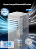 7000 BTU Portable Air Conditioner 4-in-1 Dehumidifier Fan Sleep Mode 24H Timer
