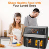 12L Dual Zone Digital Air Fryer Oven Cooker Oil Free Low Fat with 100 Tray Large