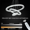 Modern Crystal Chandelier LED Pendant Lights Living Room Bedroom Ceiling Light
