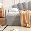 Upholstered Bed 3ft Single Bed Frame 90x190 cm Daybed with Trundle Bed Guest Bed