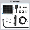 Bathroom Thermostatic Shower Mixer Set 12" Shower Head Matte Black Exposed Valve