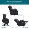 Electric Recliner Chair Fabric Upholstered Armchair Massage Heating Sofa Grey
