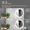 Illuminated Bathroom Mirror with LED Lights Wall Mounted Demister Touch Sensor