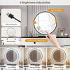 Dressing Table with 5 Drawers Mirror LED Lights Makeup Desk Vanity Table Bedroom
