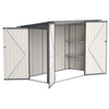 BIRCHTREE 4 x 8FT Bike Shed Metal Garden Shed Lockable Motorbike Bicycle Storage