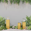 3pc/Set Metal Plinth Cylinder Dessert Pedestal Wedding Cake Flower Display Stand