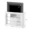 Modern Corner TV Unit Stand Entertainment Center LED Cabinet High Gloss TV Pxbng
