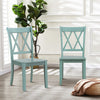 Set of 2 Dining Chairs Wooden Kitchen Side Chair Armless Chairs W/Ergonomic Back