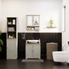 Priano Freestanding Bathroom Cabinet Unit Grey Vanity Cupboard Storage Unit