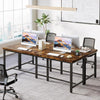 200 x 60cm Extra Long Computer Desk, Industrial Rectangular Double Office Desk