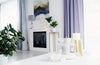 Asne portal bio-fireplace white matt
