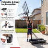 Stepless Adjustable Basketball Stand w/Stable Weighted Base