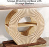 Console Table with Storage, Entryway Sofa Table with Circle Base for Hallway