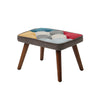 ROCKING CHAIR FOR NURSERY PATCHWORK ACCENT CHAIR WITH SOFT LUMBAR AND FOOTSTOOL