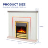 Freestanding Electric Fireplace Suite - Bempton Suite