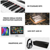 ♬Mustar Digital Piano 88 Keys Portable White Hammer Action Keyboard Pedal MIDI