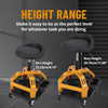 Heavy Duty Rolling Garage Stool with Tool Tray,Adjustable Height Mechanic Chair